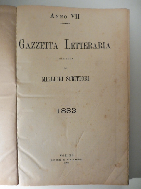 Gazzetta letteraria